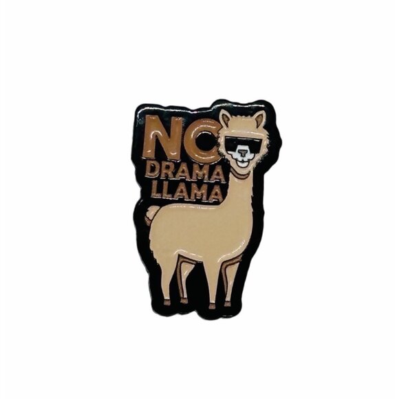 🤩Funny Llama Enamel Pin Cartoon No Drama Animal Brooch Alpaca Badge Jewerly New - Picture 4 of 6